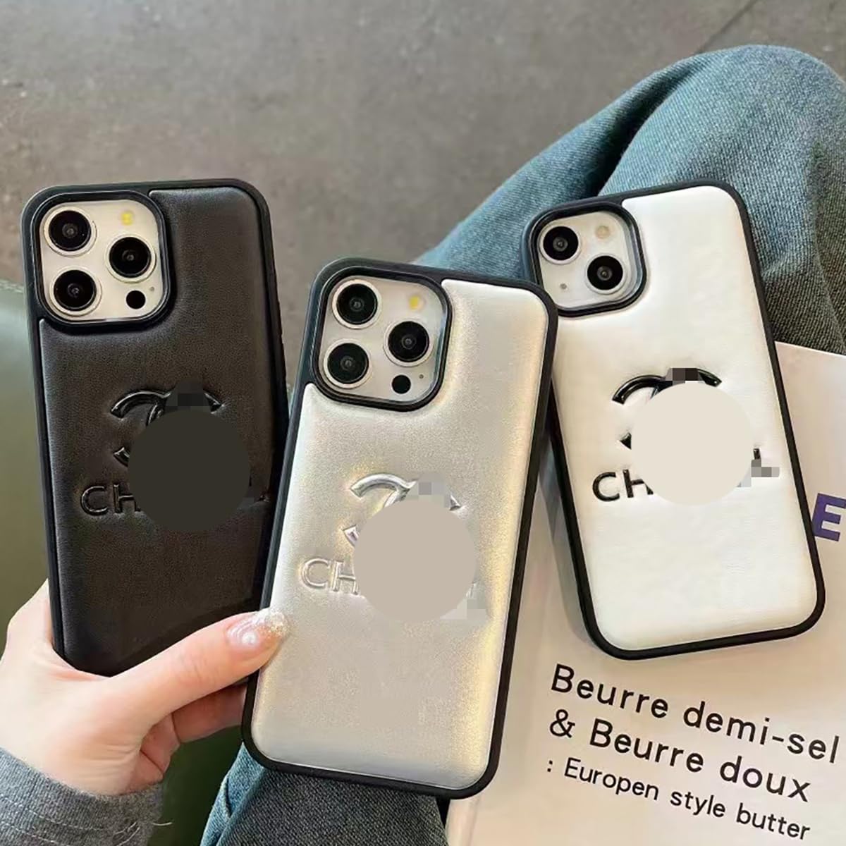 Amazon.co.jp: 人気 2つのCロゴ スマホケース iPhone17ケース 空気感