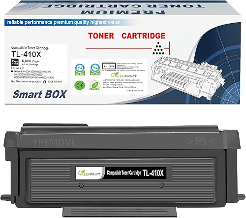 TL-410X (TL-410 TL-410H) - Cartucho de tóner compatible con 6000 páginas de alta capacidad para impresora P3012DW P3300DW P3302DW M6702DW M6800FDW