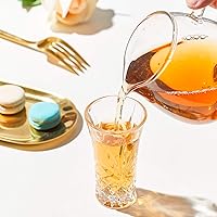 Vista 5 de Vasos de tequila con base pesada, vasos cordiales de vidrio de chupito, 2 oz (24)