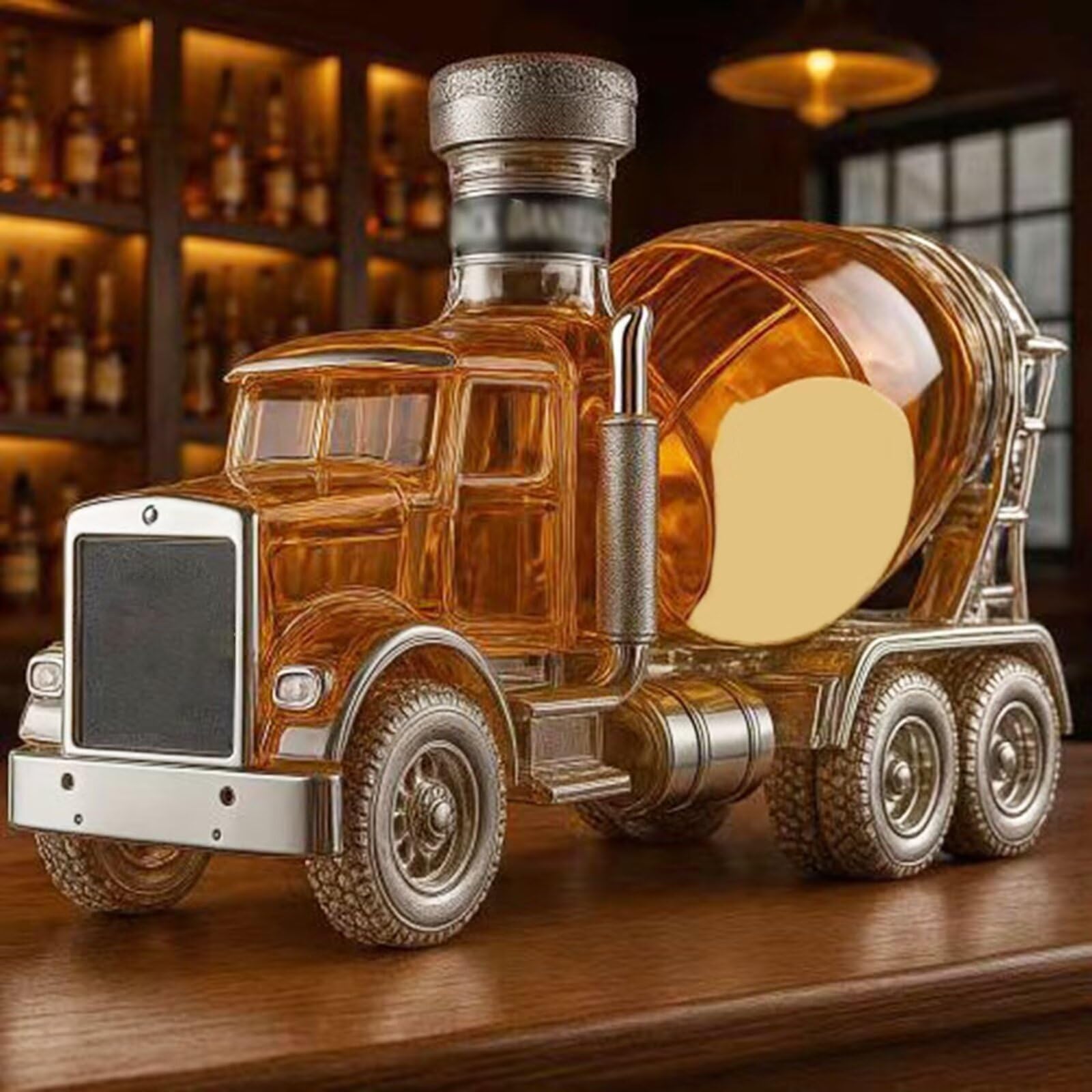 Karafka do dekantatora wina, butelka do whisky, karafka do whisky samochodowa, karafka do miksera/placu budowy, butelka o dużej pojemności, ręcznie wykonana.