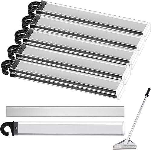 Hicarer 100 raspadores de piso de 8 pulgadas, cuchillas de repuesto de rascador de demolición en ángulo, acero al carbono para eliminación eficiente