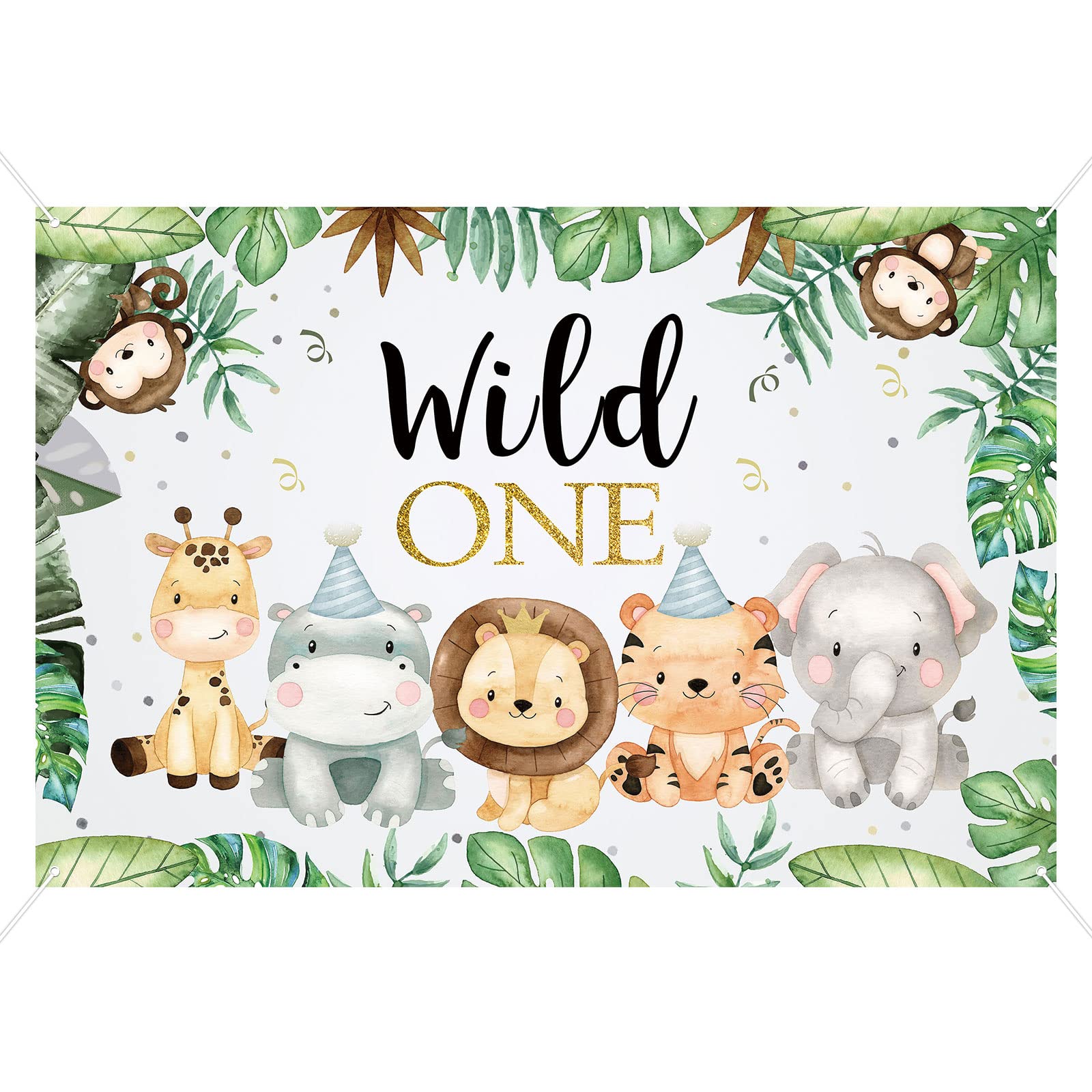SAFARI PARTY doppio da terra | Decorazione festa di compleanno | Sfond – Peekaboo