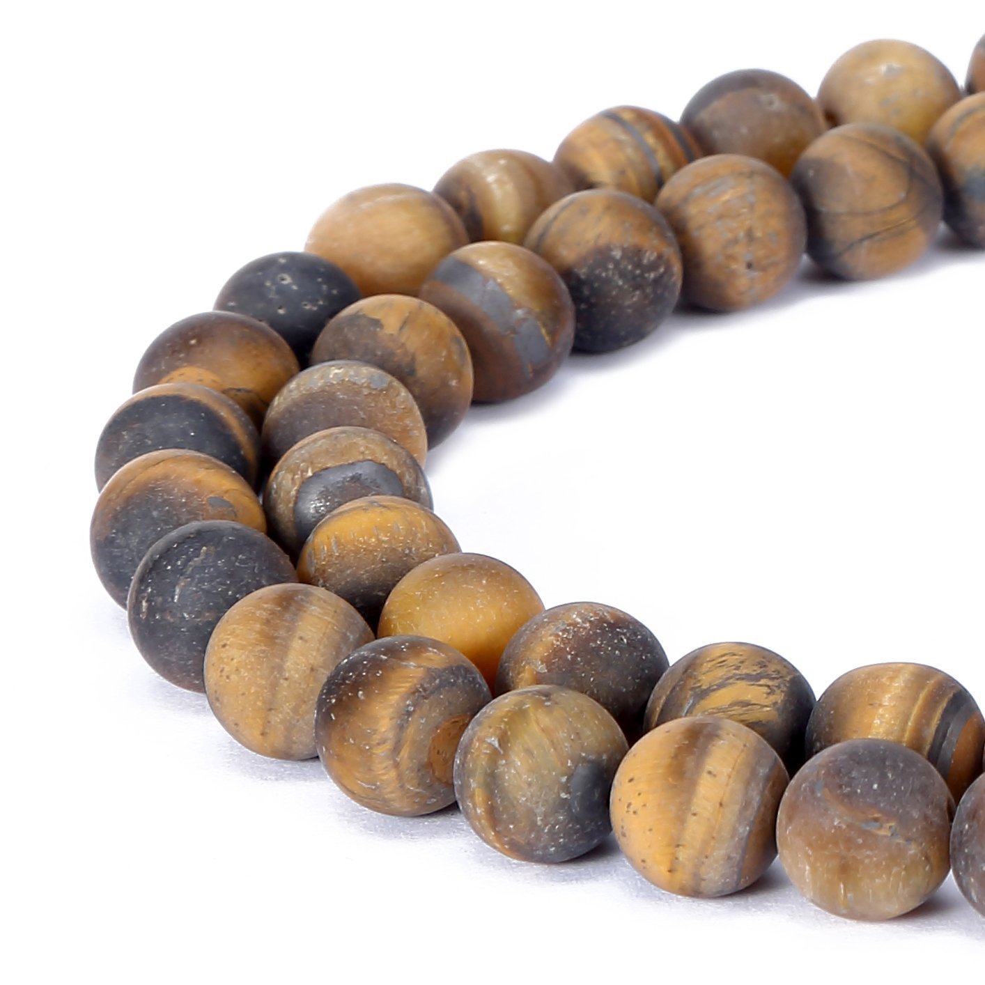 Ruilong Tiger Eye Gorgeous Natural Fushia Drusy Agate Gemstone Matte Round Loose Beads For Jewelry Making