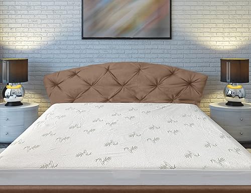 Miniatura 2 de Paquete de 2 artículos protector de colchón de bambú tamaño Queen + protectores de almohada de bambú Queen (2 piezas)