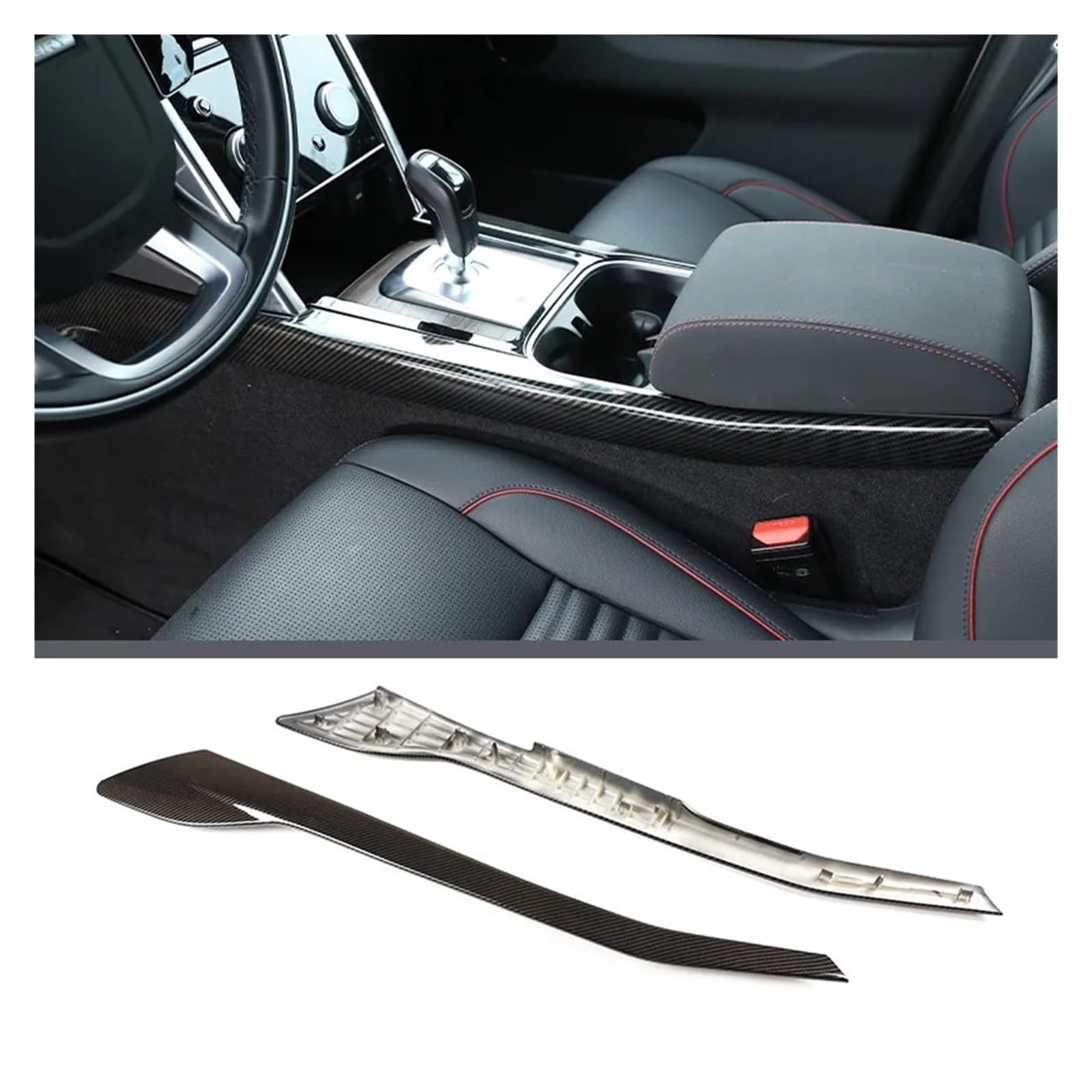Ajhjet D Interior Upgrade For Lan For Rover For Iscovery Sport 2020+ Interior For Ashboar Console Gear Shift Panel Ecoration Cover Trim Stickers Abs Carbon Fiber