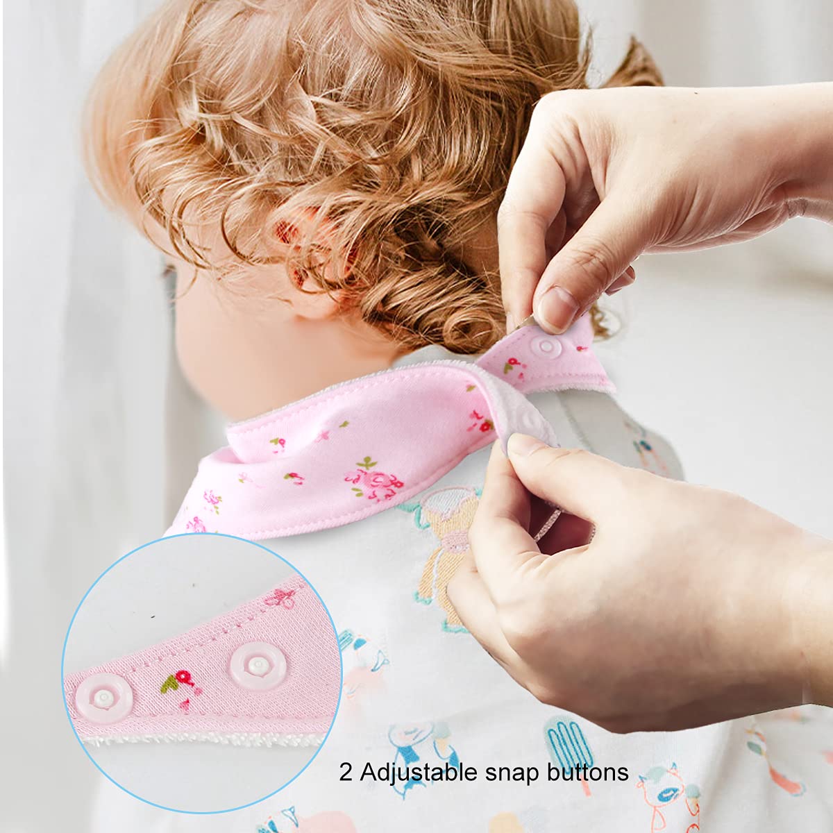 Newthinking Muslin Baby Bibs 8 Pack - Super Absorbent, Soft Cotton Drool & Feeding Bibs For Newborns & Toddlers (0-24 Months)