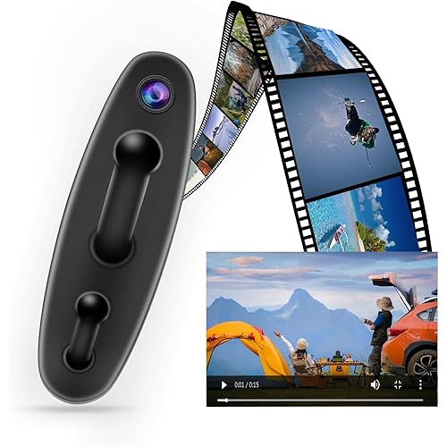 Mini Body Camera HD 1080P Video Recorder Nanny Cam with Motion Detection, Small Video-Only Camera Indoor Security Cam for Baby/Pet, No Audio
