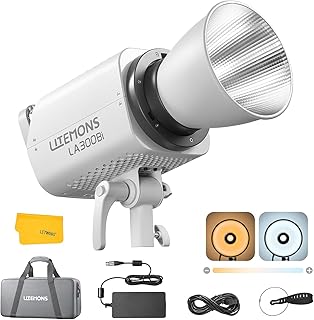 مجموعة مصابيح فيديو ليد ثنائية اللون من جودوكس، LA300Bi LITEMONS