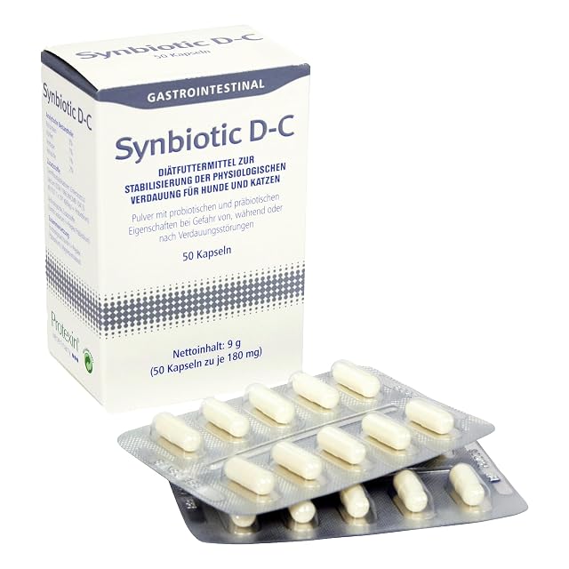 Synbiotic D-C Cápsulas de Alimentos dietéticos para Perros/Gatos 50 Piezas