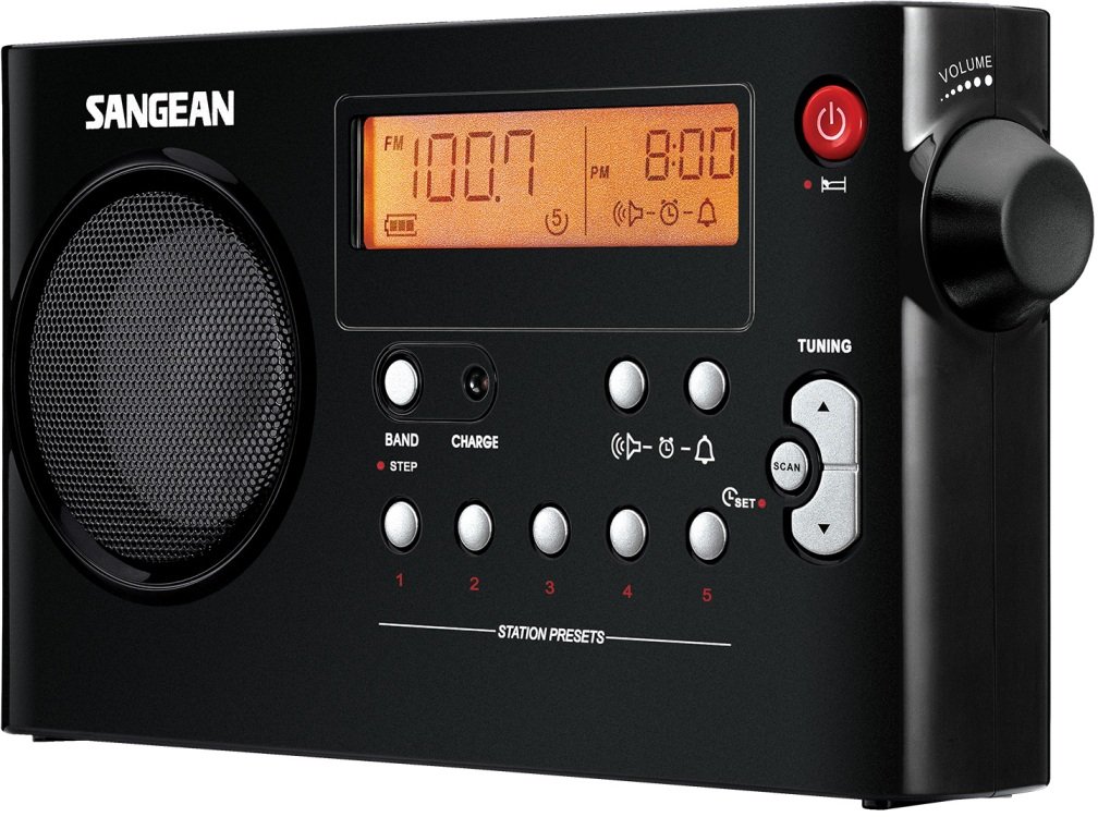 PR-D7 Black Portable Digital Black - radios (3.5 mm, Nickel-Metal Hydride (NiMH), AA, Portable, LCD, Digital)