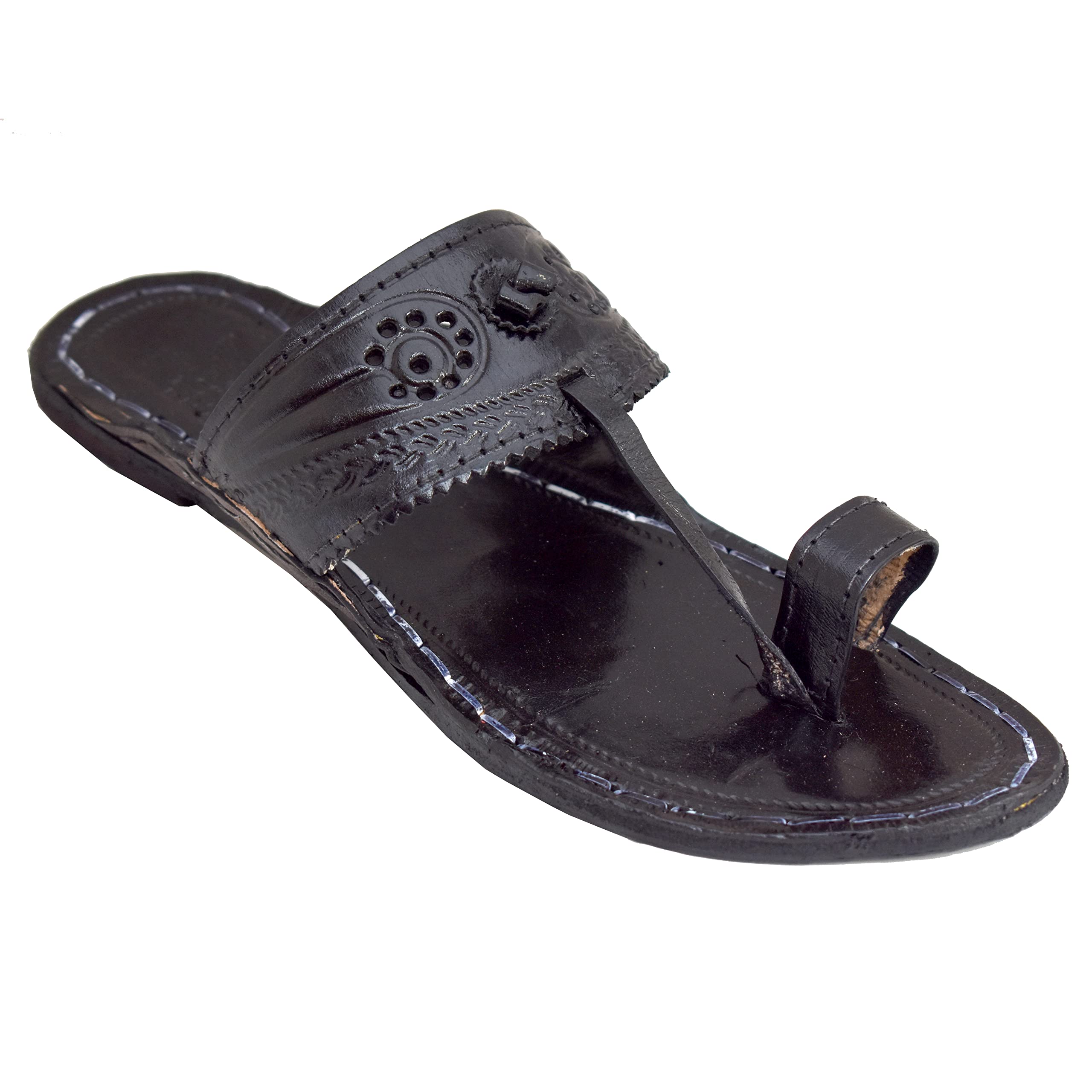 Kolhapuri Chappal Men|kolapuri chapal Men|Kolhapuri Chappal for Men Stylish|Mens Kolhapuri Slippers|Flip-Flops and House Slippers|Mens Neymar Slippers-9 Black (B0BRB1MRN8) Amazon Price History, Amazon Price Tracker