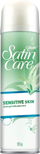 Gillette Satin Care Sensitive Skin Gel for Women with Aloe Vera - 195 g