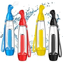 4 Pcs Summer Mister Spray Bottle Set Pump Mister Personal Cooling Device Empty Plastic Spray Bottles Water Refillable Portable Misting Sprayers for Outdoor Patio Camping Hiking, 4 Colors