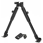 JINSE Bipod for Picatinny Rail Foldable Adjustable 8-10 Inches with Swivel-Stud Adaptor