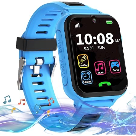 Smartwatch per Bambini,Orologio Smartwatch Telefono con Fotocamera Calling  SOS 14 Giochi MP3 musica torcia sveglia,per Bambino 4-12 Anni Regalo :  Amazon.it: Elettronica