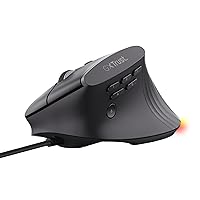 GXTrust 145 Rexxa Mouse Verticale Ergonomico con Illuminazione RGB 12800 DPI