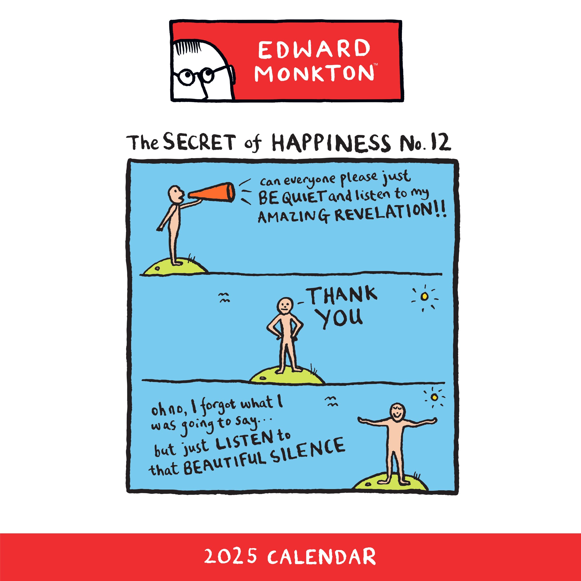 2025 Edward Monkton Square Calendar