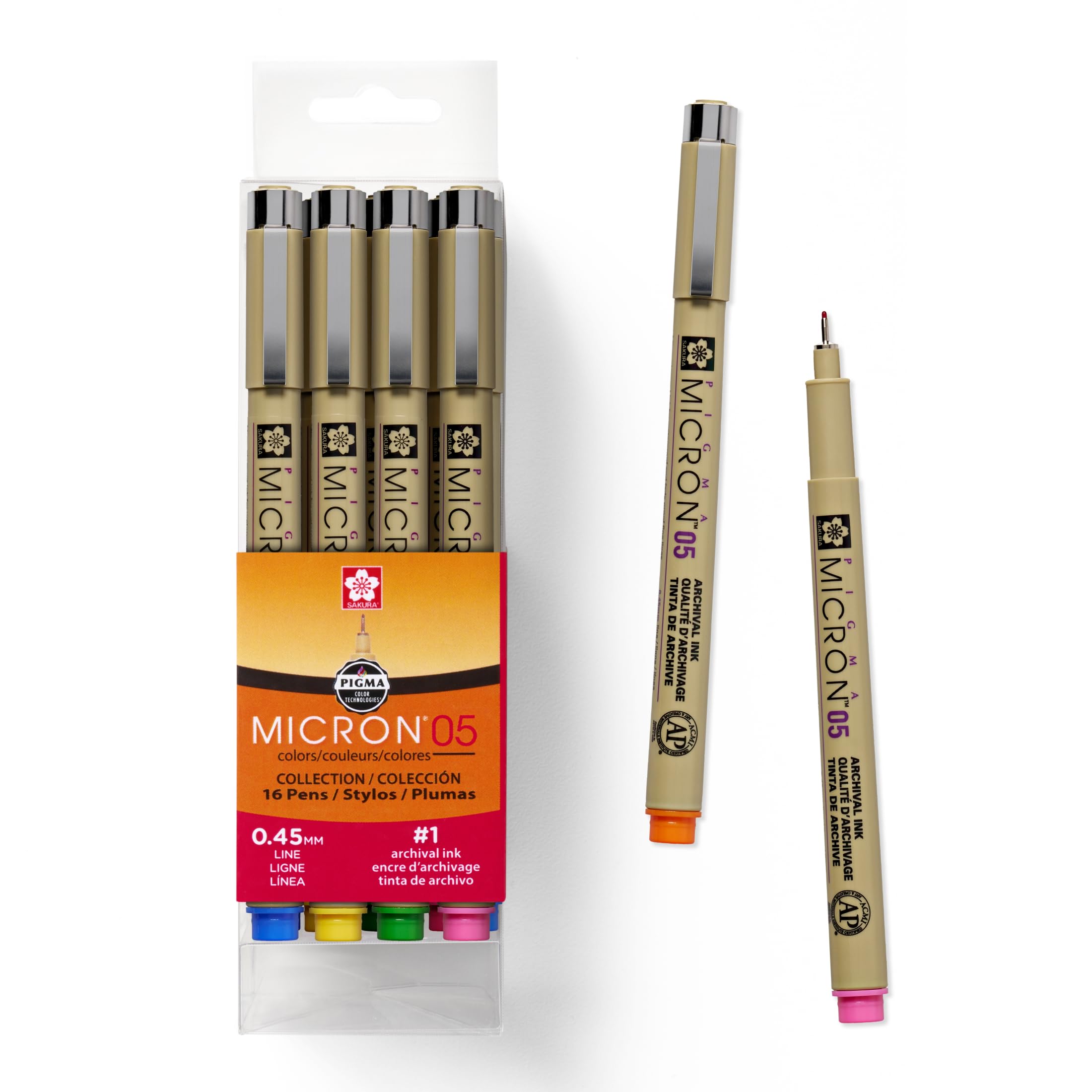 Amazon.com: SAKURA 50075 16 件Pigma Micron 05 (顏色可能有所不同