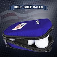 Vista 6 de Craftsman Golf Funda para telémetro con bandera de Estados Unidos, carcasa rígida para Tectectec Callaway, bolsa de transporte universal