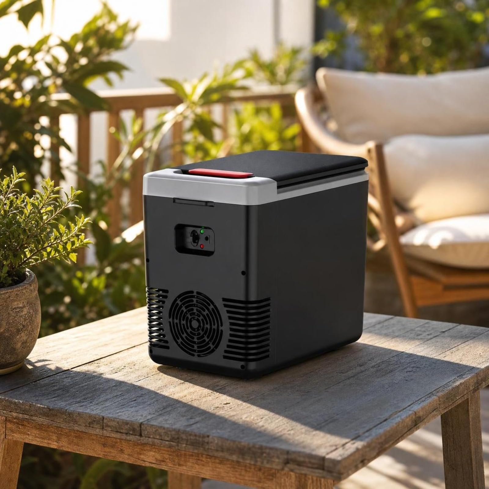 Mini Nevera con Asa Inrna | Ligero, Nevera para Coche, rmoeléctrico, Camping