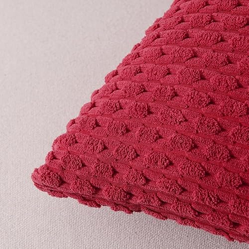 Miniatura 4 de Fancy Homi Paquete de 2 fundas de almohada decorativas de color verde de 18 x 18 pulgadas para sala de estar, sofá, cama, sofá, moderno, granja,