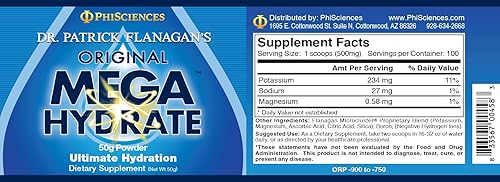 Vista 3 de Patrick Flanagan's Mega Hydrate Powder (50 gm en polvo)