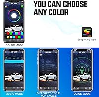 Vista 5 de SUNPIE 12 cápsulas RGBW de luces de roca – Ángulo de haz completo, 30 chips de alta potencia, carcasa de aluminio, almohadillas de montaje