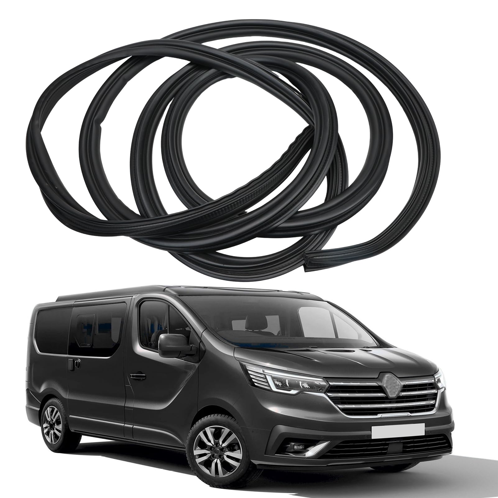 Guarnizione in gomma per portellone posteriore per Trafic II III Vivaro Guarnizione per portellone posteriore con supporto metallico 8200032788