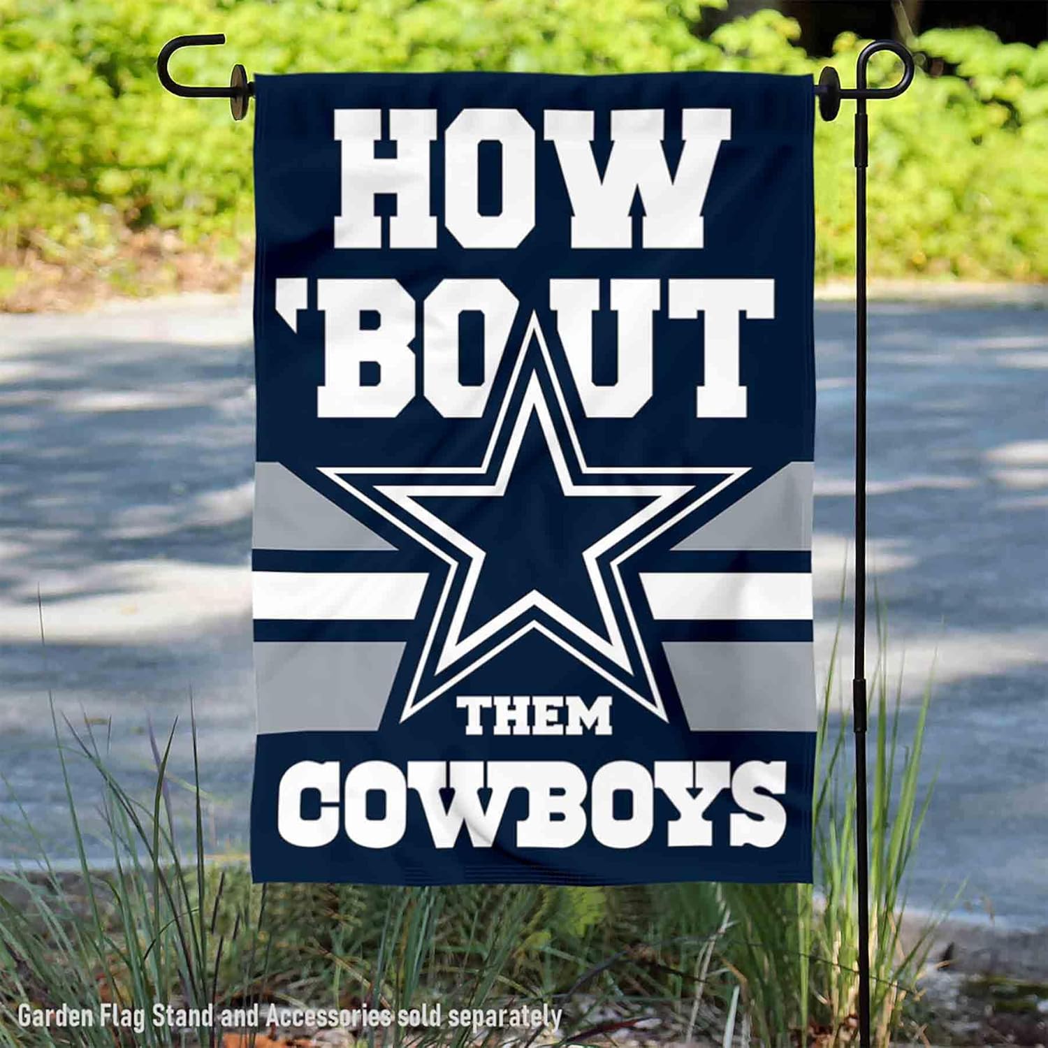 WinCraft Dallas Cowboys How Bout Them Cowboys Yard Garden Banner Flag - Image 2