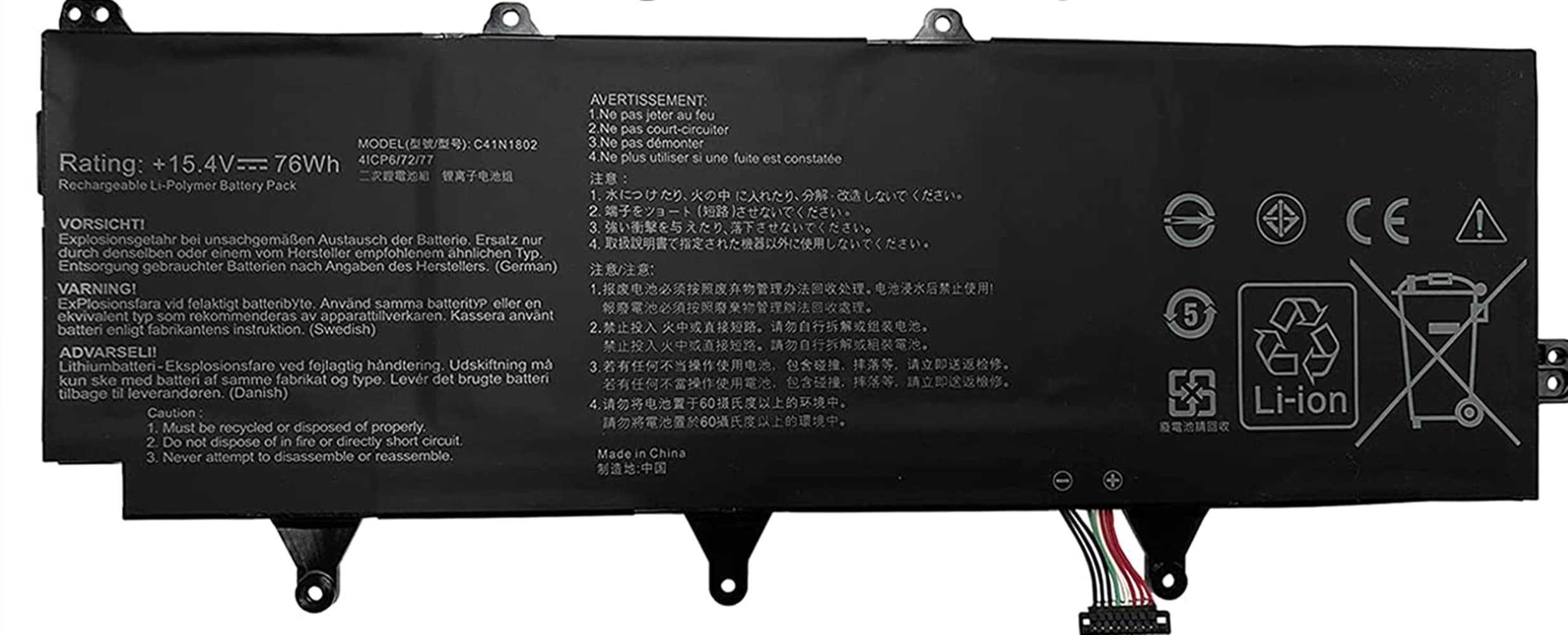 Original C41N1802 Pin Dành Cho ASUS ROG Zephyrus S 3S Plus GX701 Gx701gw Gx701gx Gx701g Gx701gwr Gx735gw Gx735gx I.680897396
