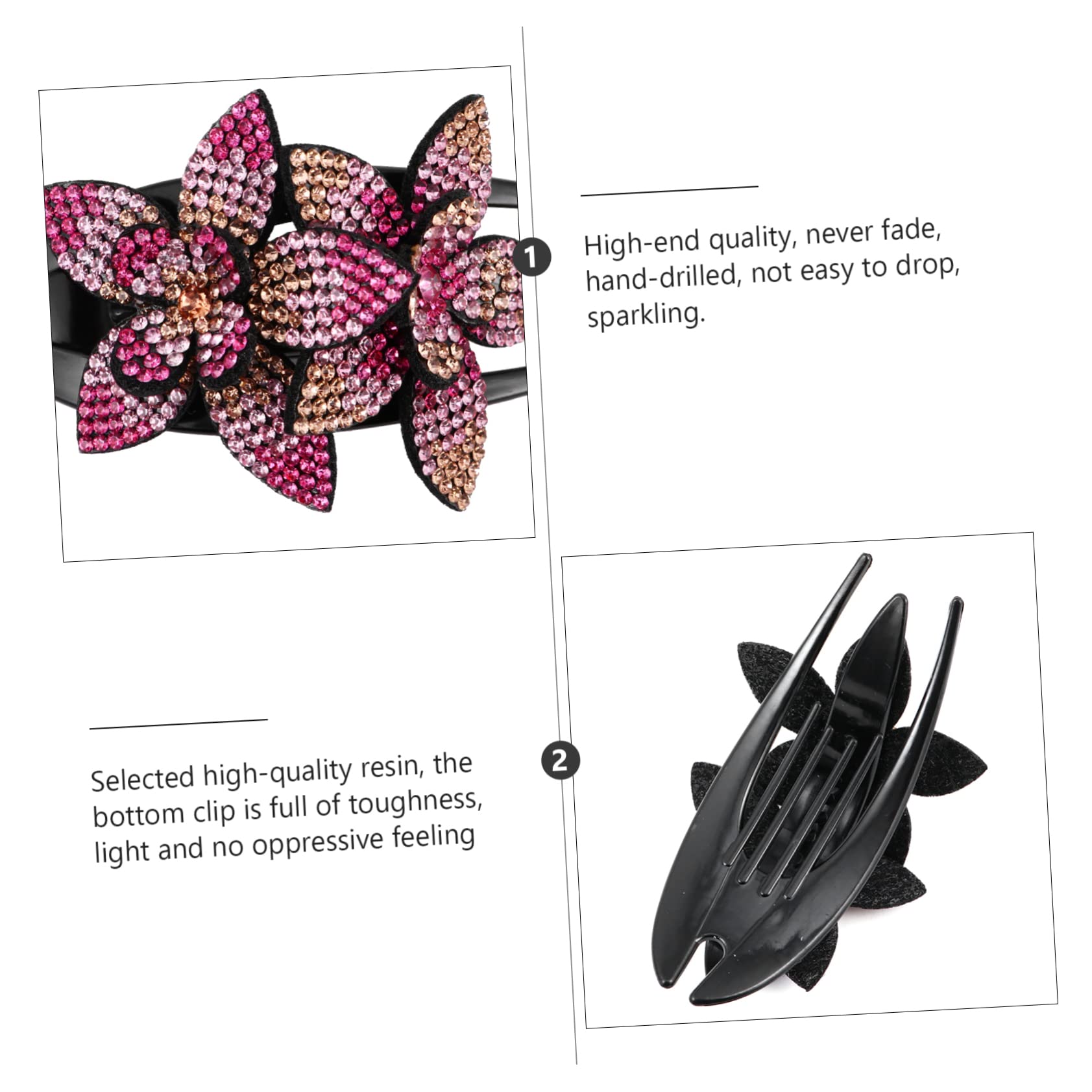 Didiseaon 12pièces Pince à Cheveux à Clip à Dents Forme De Canard Accessoires De Coiffure Élégants