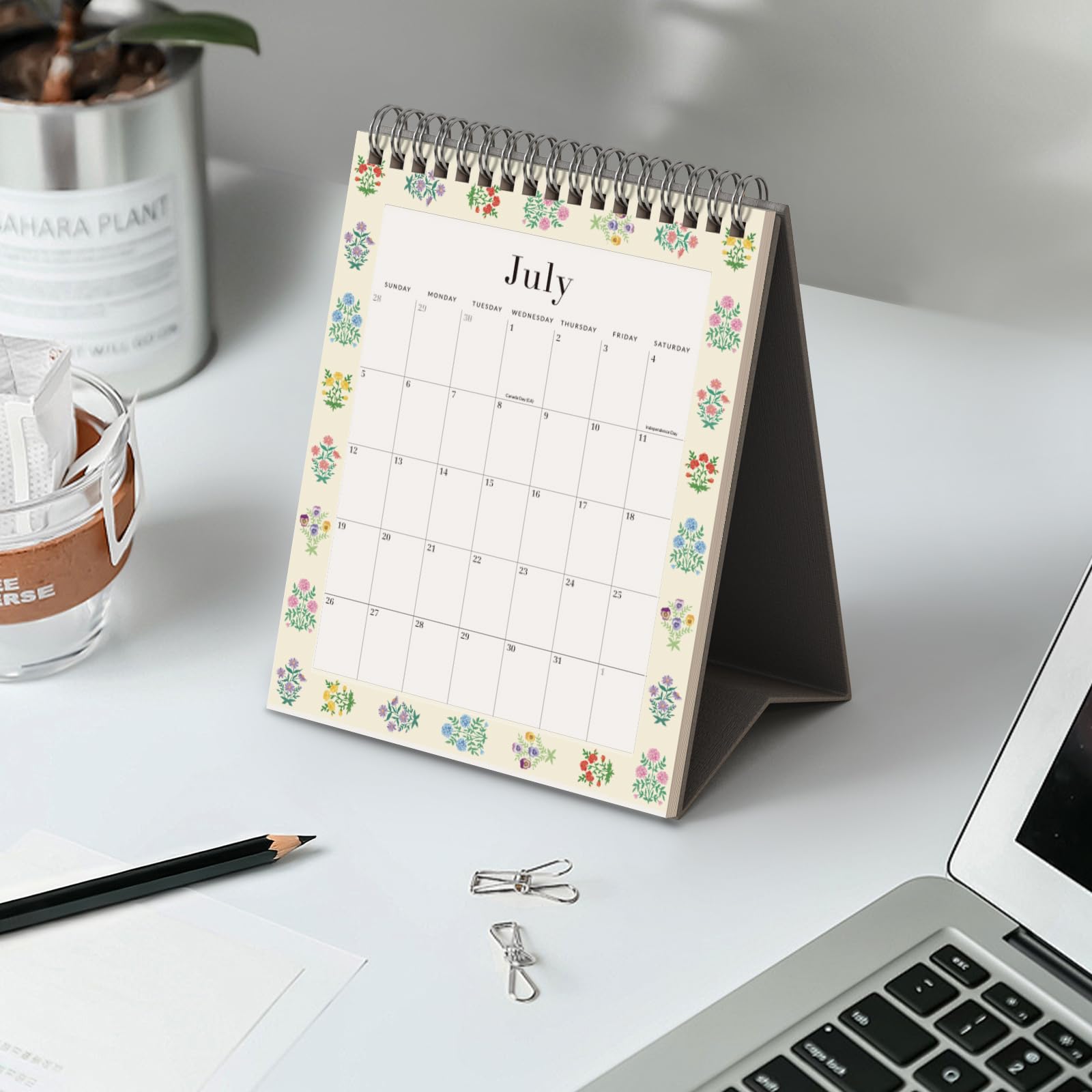 Jotsome Tischkalender von Jan 2026 bis Jun2027 (Grau)