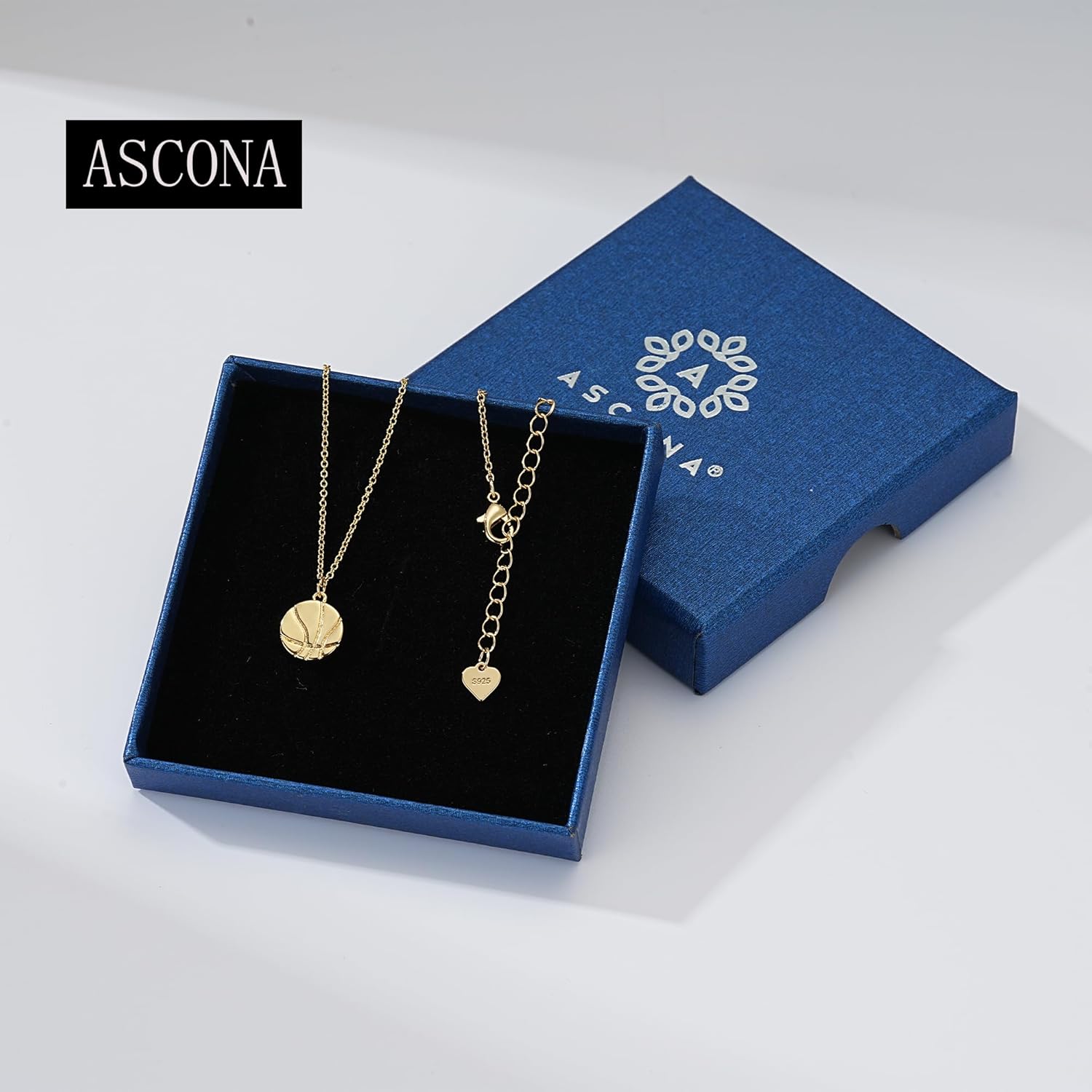 Dainty Gold Softball/Soccer/Volleyball/Basketball/Football Necklace for WomenTrendy, 14K Gold Plated Charm Necklaces with Heart Cute Sports Accessories Jewelry Valentine's Day Gift for Teenage Lovers Friend 16+3 Inches - Image 6