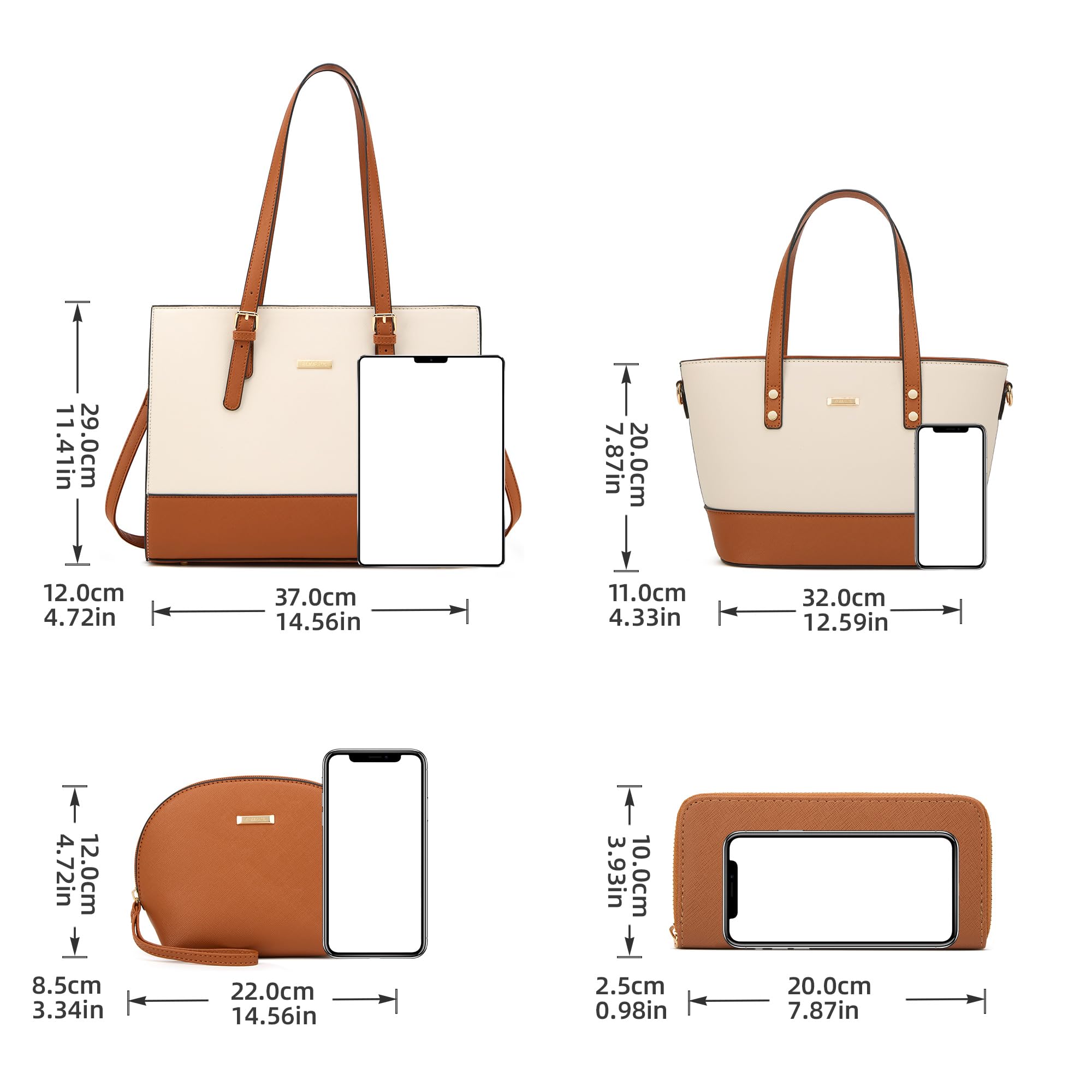Modische Damen-Handtaschen, Tragetasche, Schultertasche, Tragegriff oben, Geldbörsen-Set