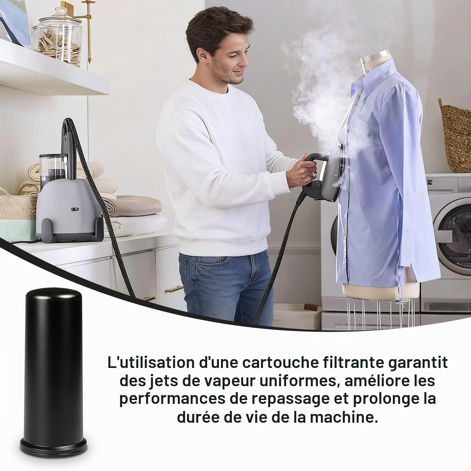 Cartouches anti-calcaire pour centrale vapeur Laurastar Lift/Plus/Xtra | 3 pièces, protection contre le calcaire et la corrosion