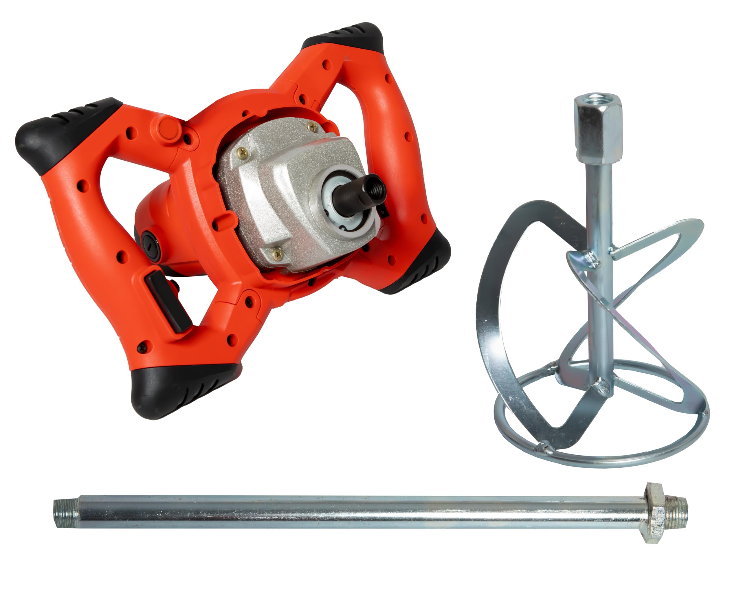 Mezcladora de mortero Hormigonera cemento Batidora de pintura Doble empuñadura ergonómica 220V