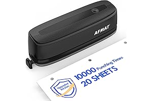 Upgraded Electric Automatic Hole Punch Machine-Effortless Fast 10000 Punching for Office School Studio