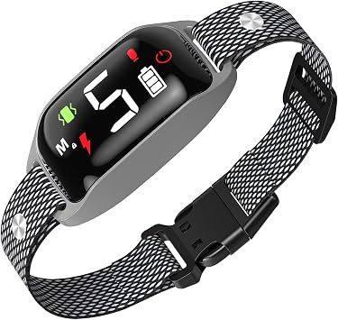 Anti Barking Training Collar - Beep Vibration Shock, Rechargeable, 5 Adjustable Sensitivity, Smart Bark Collar for Large, Medium, Small Dogs