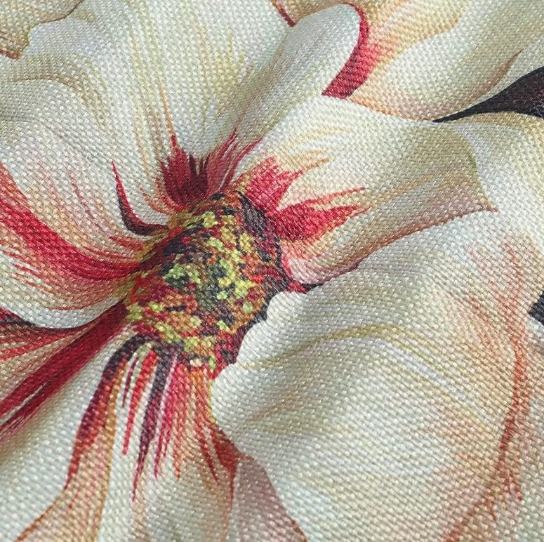 BAOKU Set of 4 Outdoor Floral Pillow Cases Pink Flower Cushion Cases 18x18 Inch Holiday Seasonal Spring Summer DecorationsThrow Pillow Covers - Image 3