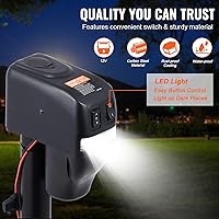 Vista 3 de VEVOR Gato eléctrico para remolque, capacidad de peso de 4000 libras, conector de lengüeta eléctrico de 9.84 a 33.85 pulgadas con cubierta