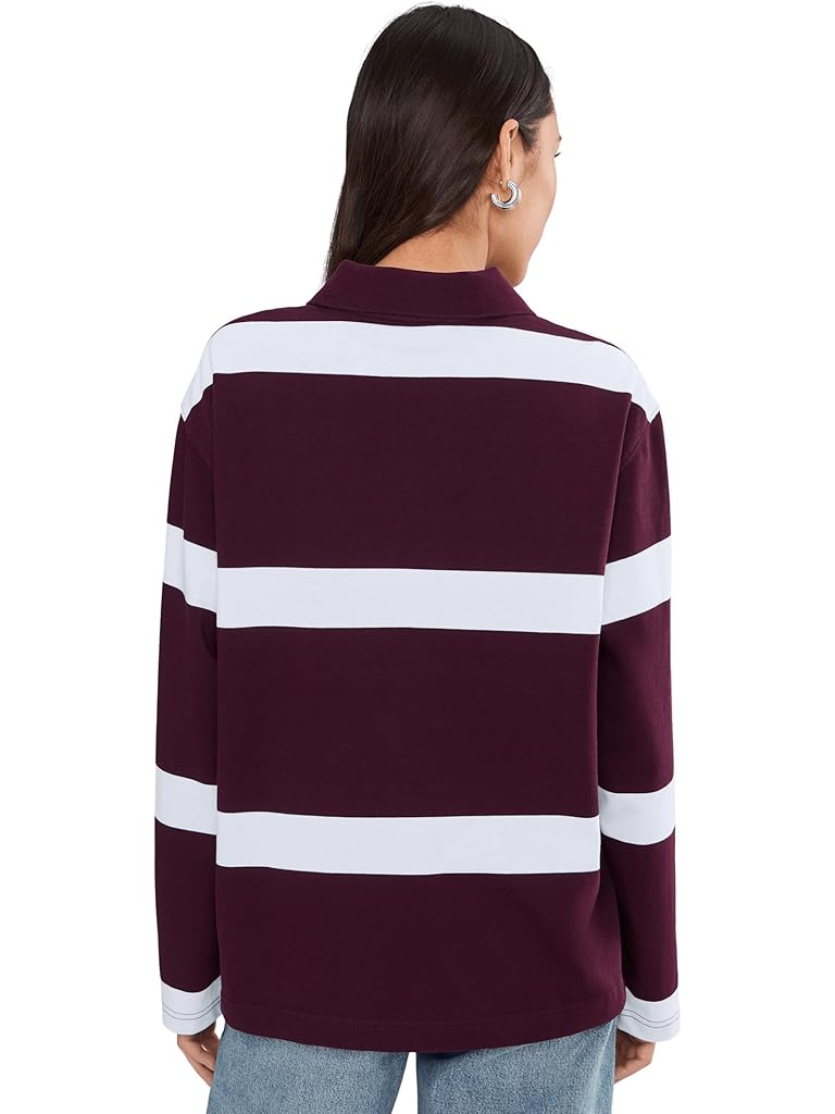 Mahogany Madewell Casual Cotton Polo