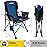 XGEAR Portable Camping Chair for Adutls - Heavy Duty Outdoor Camp Chairs - Folding Lawn Chair with Padded Hard Armrest Cup Holder Storage Pocket - Collapsible for Outdoor Fishing Garden
