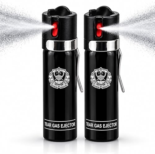 MaCoobs Pepper spray Tear Gas Ejector Self-Defence Spray, 8.5 cm 2pack