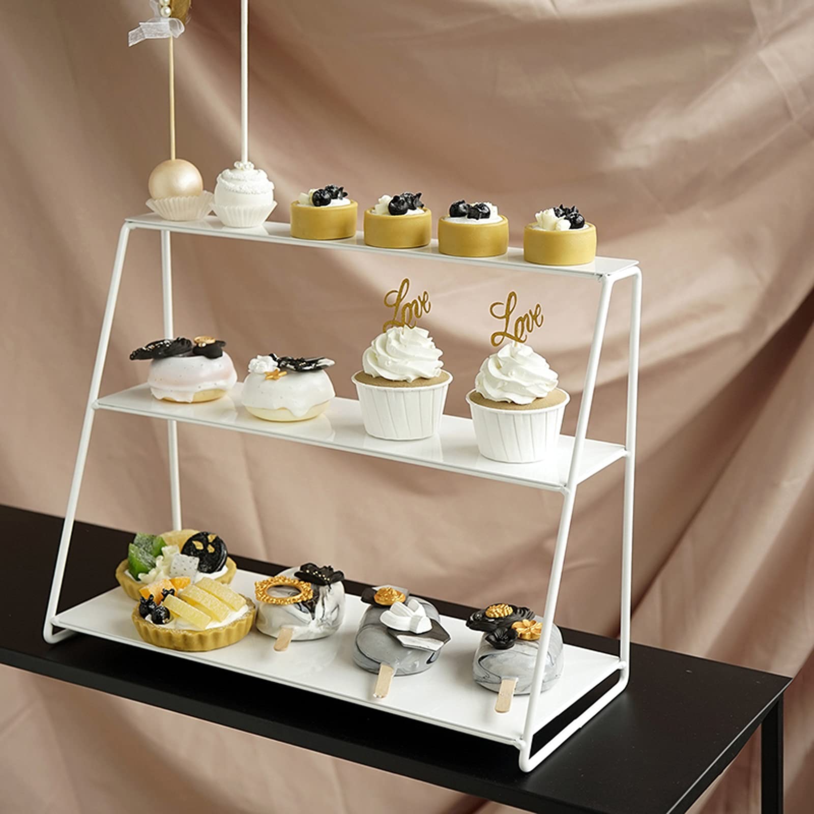 Supporto per Torta, piedistallo in Ferro battuto, Supporto per Torta Multistrato, Tavolo da Dessert Creativo, Supporto per Cupcake, Decorazione per Matrimonio,