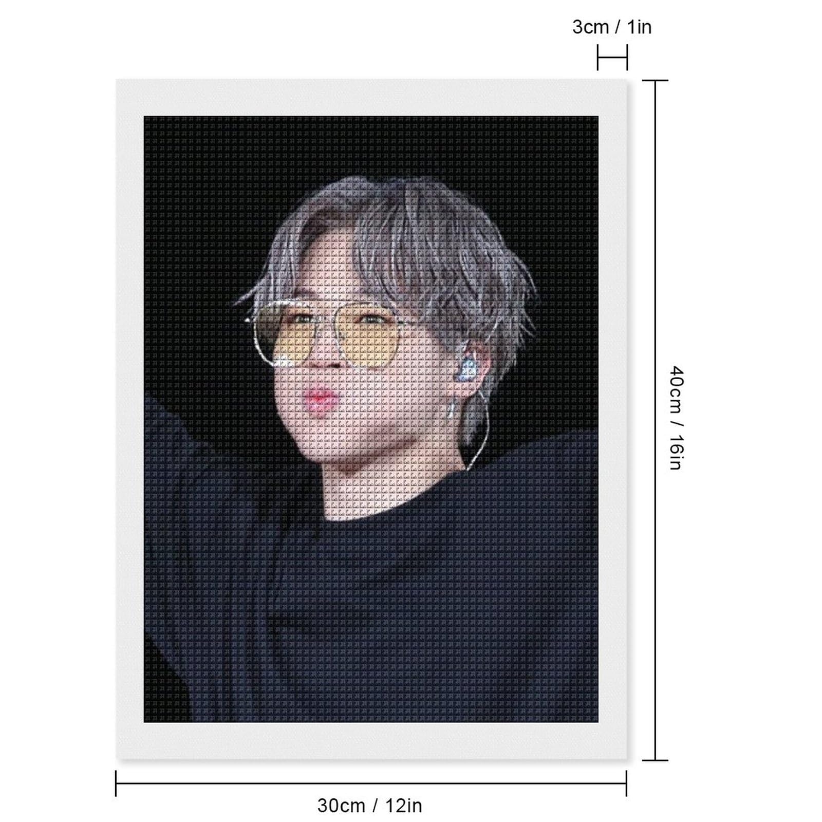 Amazon.co.jp: 30×40cm ダイヤモンドアート BTS 防弾少年団 JIMIN
