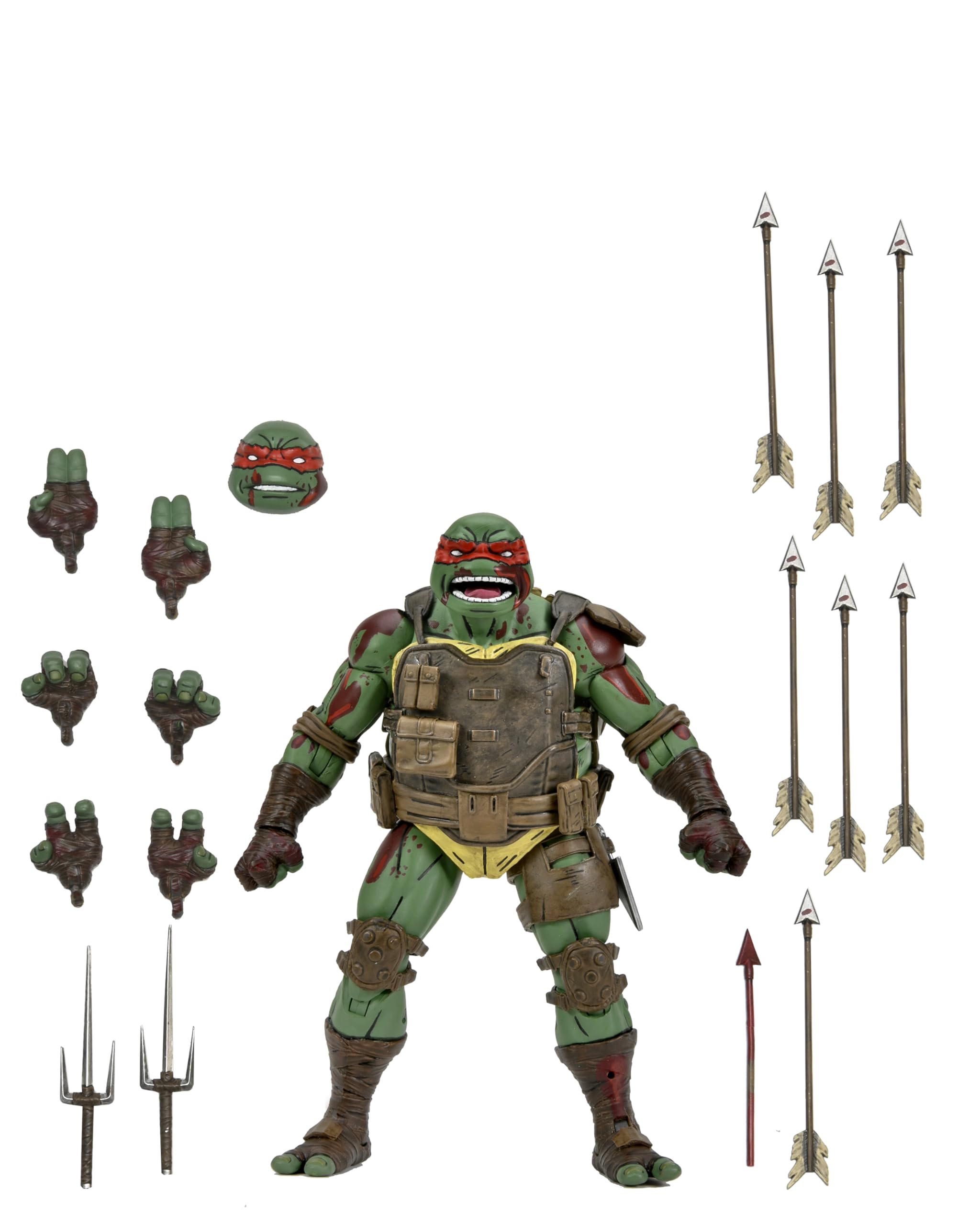 NECA Figura Azione Raphael Ferito Ultimo Ronin 18 Cm