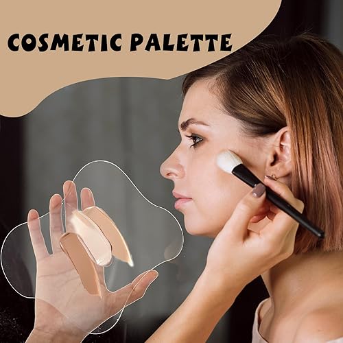 Miniatura 5 de 2 posavasos acrílicos transparentes para escritorio, posavasos estéticos para bebidas, posavasos irregulares para mesa de café, decoración de