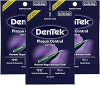 Vista 1 de DenTek Easy Brush - Limpiadores interdentales de control de placa, apretados, 16 unidades, paquete de 3