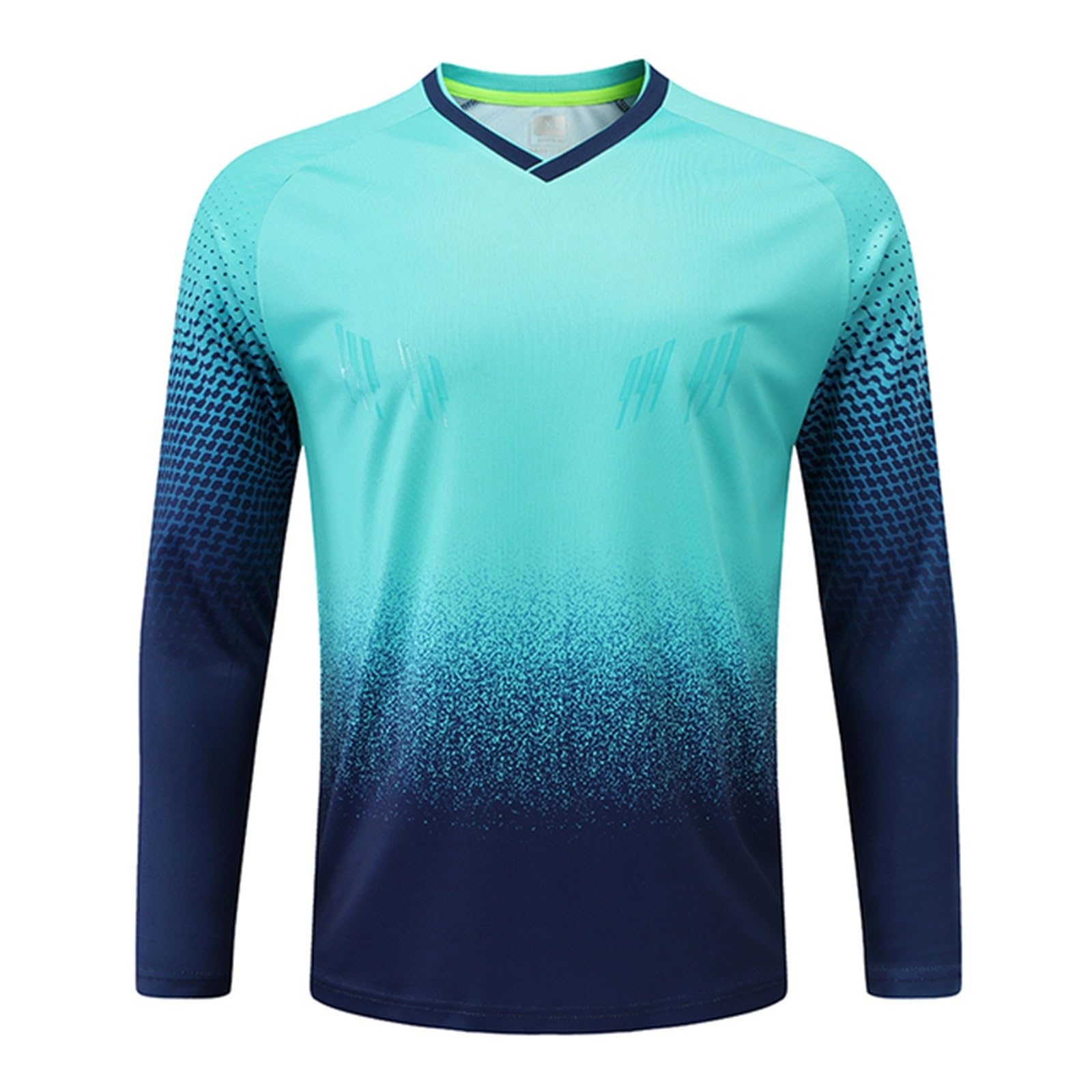 Equipo Portero Infantil - Uniforme Completo con Camiseta y Pantalón, Protecciones de Espuma - Ropa Fútbol Portero Niños/Niñas - Conjunto Entrenamiento Guardameta Junior(Blue set,Aldult 3XL)