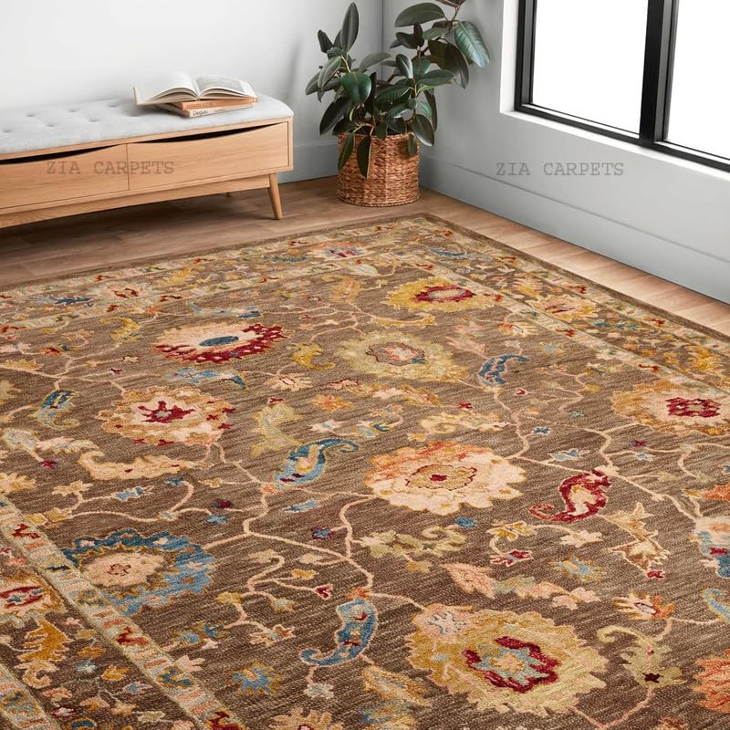 Image of zia carpets Hand Tufted Woollen Modern Collection Bedroom & Living Room Carpet Size 10 X 14 Feet